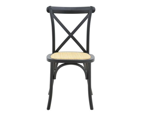 Καρέκλα Dylon pakoworld στοιβαζόμενη μαύρο ξύλο οξιάς-έδρα φυσικό rattan 48x52x89εκ - ΚΑΡΕΚΛΕΣ - ΠΟΛΥΘΡΟΝΕΣ ΕΣ. στο Milonadakis.gr