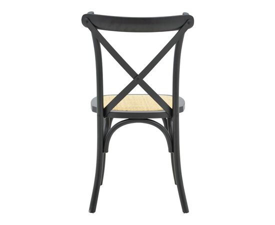 Καρέκλα Dylon pakoworld στοιβαζόμενη μαύρο ξύλο οξιάς-έδρα φυσικό rattan 48x52x89εκ - ΚΑΡΕΚΛΕΣ - ΠΟΛΥΘΡΟΝΕΣ ΕΣ. στο Milonadakis.gr