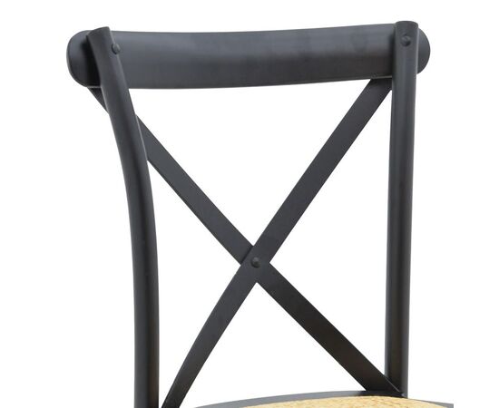 Καρέκλα Dylon pakoworld στοιβαζόμενη μαύρο ξύλο οξιάς-έδρα φυσικό rattan 48x52x89εκ - ΚΑΡΕΚΛΕΣ - ΠΟΛΥΘΡΟΝΕΣ ΕΣ. στο Milonadakis.gr