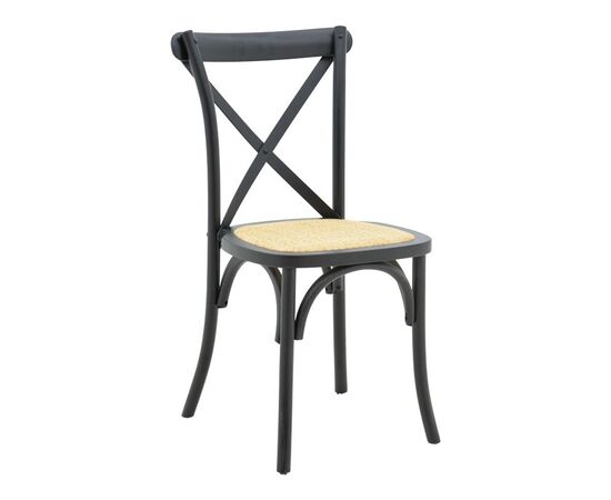 Καρέκλα Dylon pakoworld στοιβαζόμενη μαύρο ξύλο οξιάς-έδρα φυσικό rattan 48x52x89εκ - ΚΑΡΕΚΛΕΣ - ΠΟΛΥΘΡΟΝΕΣ ΕΣ. στο Milonadakis.gr
