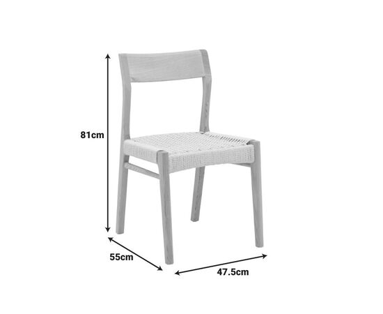 Καρέκλα Karlinda pakoworld ξύλο οξιάς-έδρα σχοινί σε φυσική απόχρωση 47.5x55x81εκ - ΚΑΡΕΚΛΕΣ - ΠΟΛΥΘΡΟΝΕΣ ΕΣ. στο Milonadakis.gr