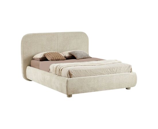 Κρεβάτι Salena pakoworld ύφασμα σε μπεζ απόχρωση 160x200εκ - ΚΡΕΒΑΤΙΑ στο Milonadakis.gr