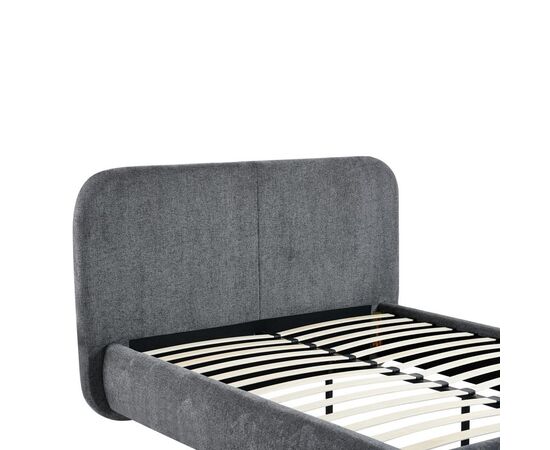 Κρεβάτι Salena pakoworld ύφασμα σε ανθρακί απόχρωση 160x200εκ - ΚΡΕΒΑΤΙΑ στο Milonadakis.gr