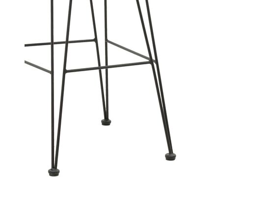 Σκαμπό μπαρ Naoki pakoworld με μαξιλάρι pe φυσικό-μέταλλο μαύρο πόδι 46x56x110εκ - ΣΚΑΜΠΩ στο Milonadakis.gr