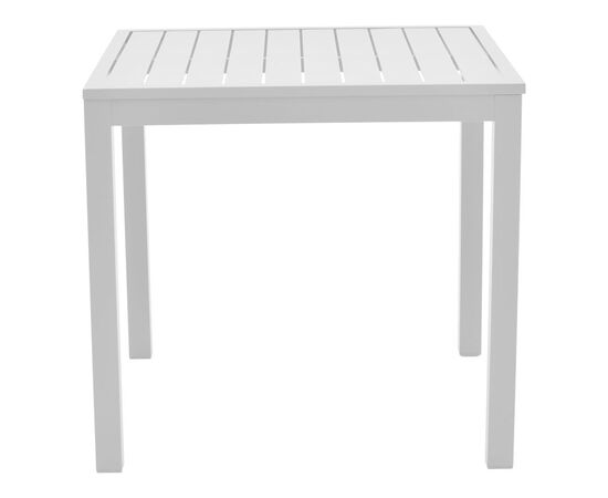Τραπέζι Kliton pakoworld αλουμινίου λευκό 80x80x74εκ - ΤΡΑΠΕΖΙΑ ΕΞ. ΧΩΡΟΥ στο Milonadakis.gr