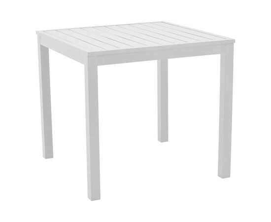 Τραπέζι Kliton pakoworld αλουμινίου λευκό 80x80x74εκ - ΤΡΑΠΕΖΙΑ ΕΞ. ΧΩΡΟΥ στο Milonadakis.gr