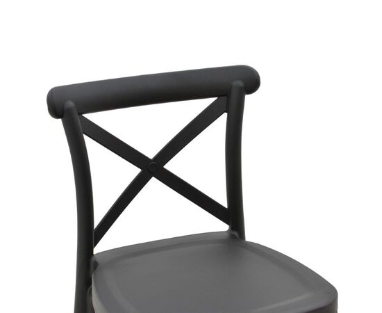 Σκαμπό μπαρ Crossie pakoworld pp μαύρο 44x44x113εκ - ΣΚΑΜΠΩ στο Milonadakis.gr