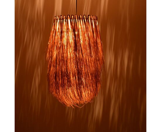 Φωτιστικό οροφής Dreco Inart Ε27 ρατάν σε φυσική απόχρωση Φ32x52εκ - ΦΩΤΙΣΤΙΚΑ ΟΡΟΦΗΣ στο Milonadakis.gr