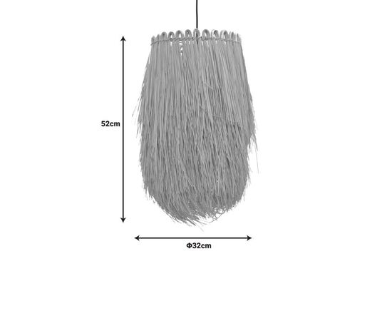 Φωτιστικό οροφής Dreco Inart Ε27 ρατάν σε φυσική απόχρωση Φ32x52εκ - ΦΩΤΙΣΤΙΚΑ ΟΡΟΦΗΣ στο Milonadakis.gr