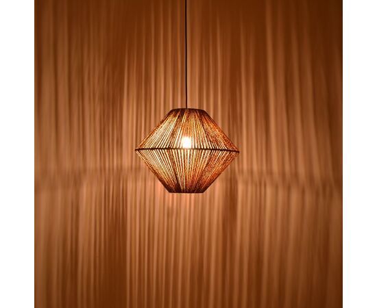 Φωτιστικό οροφής Palmo Inart Ε27 rope σε φυσική απόχρωση Φ40x32εκ - ΦΩΤΙΣΤΙΚΑ ΟΡΟΦΗΣ στο Milonadakis.gr