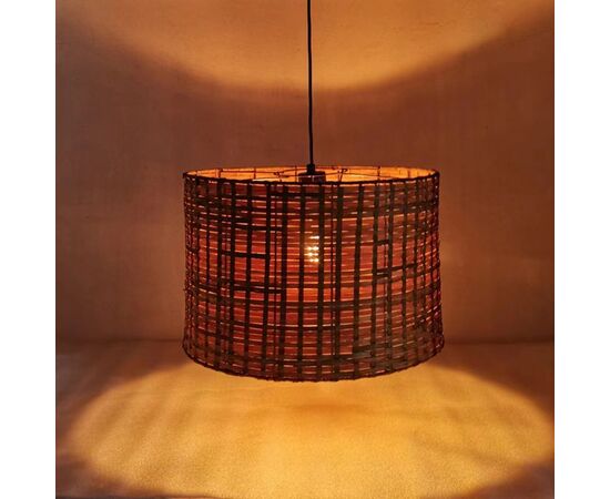 Φωτιστικό οροφής Siwel Inart Ε27 μπαμπού σε καφέ απόχρωση Φ40x27εκ - ΦΩΤΙΣΤΙΚΑ ΟΡΟΦΗΣ στο Milonadakis.gr