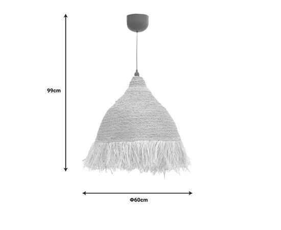 Φωτιστικό οροφής Boher Inart seagrass σε φυσική απόχρωση Φ60x99εκ - ΦΩΤΙΣΤΙΚΑ ΟΡΟΦΗΣ στο Milonadakis.gr