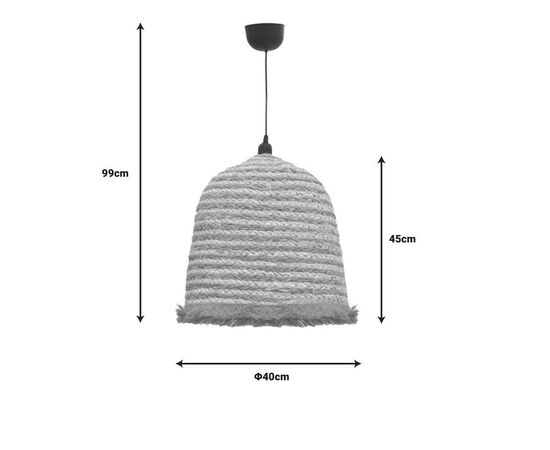 Φωτιστικό οροφής Nolie Inart ψάθινο φυσικό Φ40x99εκ - ΦΩΤΙΣΤΙΚΑ ΟΡΟΦΗΣ στο Milonadakis.gr