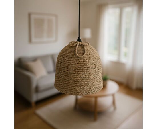 Φωτιστικό οροφής Lamper Inart ψάθινο φυσικό Φ34x87εκ - ΦΩΤΙΣΤΙΚΑ ΟΡΟΦΗΣ στο Milonadakis.gr
