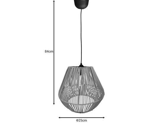 Φωτιστικό οροφής Lilabel Inart ψάθινο σε φυσική απόχρωση Φ25x84εκ - ΦΩΤΙΣΤΙΚΑ ΟΡΟΦΗΣ στο Milonadakis.gr