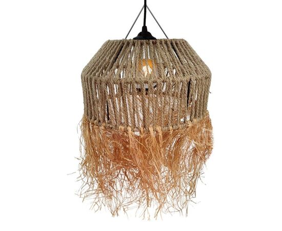 Φωτιστικό οροφής Bowler Inart ψάθινο φυσικό Φ36x62εκ - ΦΩΤΙΣΤΙΚΑ ΟΡΟΦΗΣ στο Milonadakis.gr