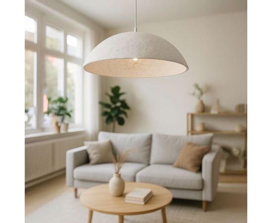 Φωτιστικό οροφής Markiz Inart λευκό press papier-μέταλλο Φ57x118εκ - ΦΩΤΙΣΤΙΚΑ ΟΡΟΦΗΣ στο Milonadakis.gr