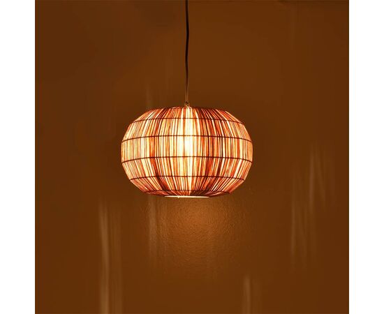 Φωτιστικό οροφής Ozelia Inart καφέ press papier-μέταλλο Φ33x122εκ - ΦΩΤΙΣΤΙΚΑ ΟΡΟΦΗΣ στο Milonadakis.gr