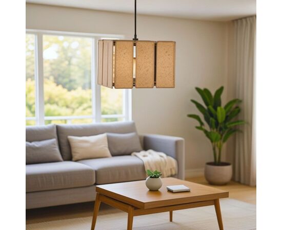 Φωτιστικό οροφής Boxfo Inart καφέ press papier-μέταλλο 32x32x123εκ - ΦΩΤΙΣΤΙΚΑ ΟΡΟΦΗΣ στο Milonadakis.gr