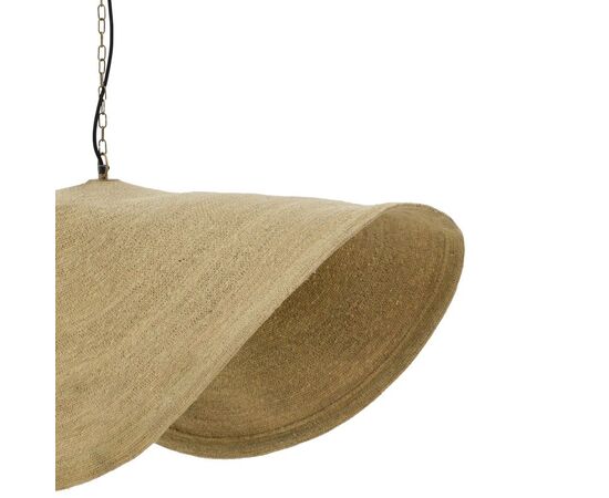 Φωτιστικό οροφής Klark Inart φυσικό ψάθα-μέταλλο Φ120x144εκ - ΦΩΤΙΣΤΙΚΑ ΟΡΟΦΗΣ στο Milonadakis.gr