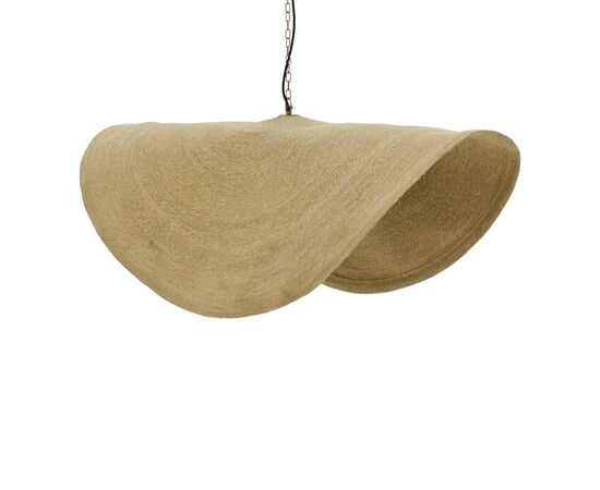 Φωτιστικό οροφής Klark Inart φυσικό ψάθα-μέταλλο Φ120x144εκ - ΦΩΤΙΣΤΙΚΑ ΟΡΟΦΗΣ στο Milonadakis.gr