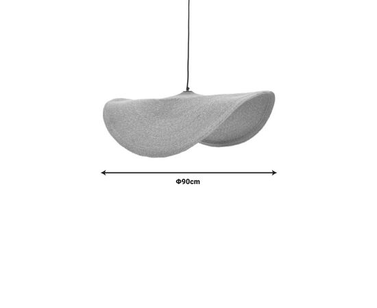 Φωτιστικό οροφής Fonlo Inart φυσικό ψάθα-μέταλλο Φ90x129εκ - ΦΩΤΙΣΤΙΚΑ ΟΡΟΦΗΣ στο Milonadakis.gr