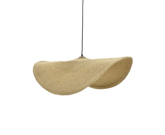 Φωτιστικό οροφής Fonlo Inart φυσικό ψάθα-μέταλλο Φ90x129εκ - ΦΩΤΙΣΤΙΚΑ ΟΡΟΦΗΣ στο Milonadakis.gr