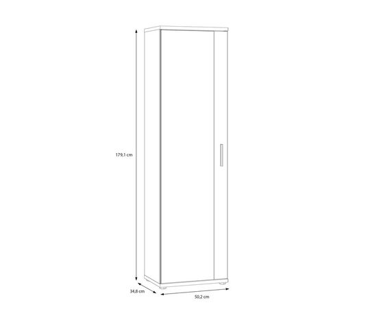 Παπουτσοθήκη-Ντουλάπα Cabino pakoworld μελαμίνη σε λευκή απόχρωση 50.2x34.8x179εκ - ΝΤΟΥΛΑΠΕΣ στο Milonadakis.gr