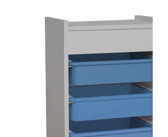 Συρταριέρα με καλάθια Toyli pakoworld λευκό-μπλε μελαμίνης 45x30x78εκ - ΣΥΡΤΑΡΙΕΡΕΣ - ΤΟΥΑΛΕΤΕΣ στο Milonadakis.gr