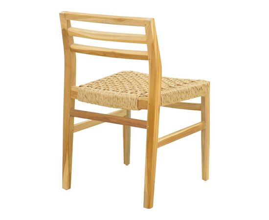 Καρέκλα Tuga pakoworld σκελετός teak ξύλο-pe σχοινί σε φυσική απόχρωση 50x58x86εκ - ΚΑΡΕΚΛΕΣ - ΠΟΛΥΘΡΟΝΕΣ ΕΣ. στο Milonadakis.gr