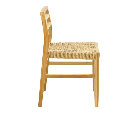 Καρέκλα Tuga pakoworld σκελετός teak ξύλο-pe σχοινί σε φυσική απόχρωση 50x58x86εκ - ΚΑΡΕΚΛΕΣ - ΠΟΛΥΘΡΟΝΕΣ ΕΣ. στο Milonadakis.gr