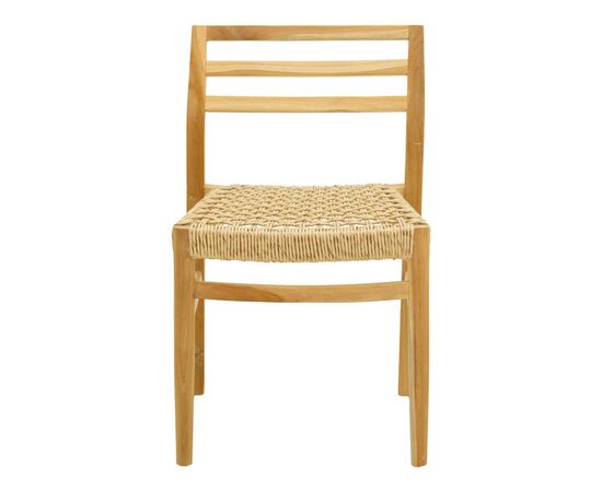 Καρέκλα Tuga pakoworld σκελετός teak ξύλο-pe σχοινί σε φυσική απόχρωση 50x58x86εκ - ΚΑΡΕΚΛΕΣ - ΠΟΛΥΘΡΟΝΕΣ ΕΣ. στο Milonadakis.gr