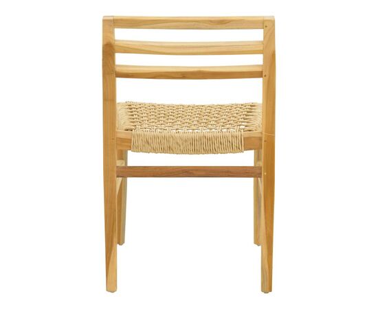 Καρέκλα Tuga pakoworld σκελετός teak ξύλο-pe σχοινί σε φυσική απόχρωση 50x58x86εκ - ΚΑΡΕΚΛΕΣ - ΠΟΛΥΘΡΟΝΕΣ ΕΣ. στο Milonadakis.gr