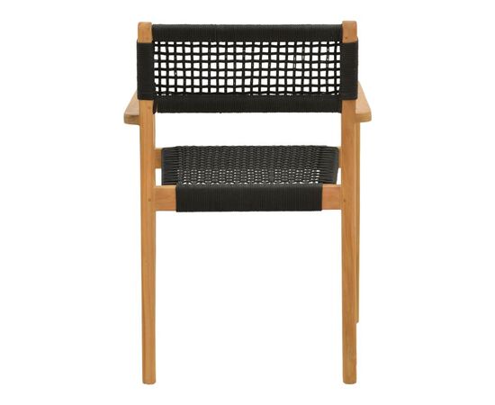 Πολυθρόνα Lengan pakoworld σκελετός teak ξύλο σε φυσική απόχρωση-μαύρο σχοινί 54x52x80εκ - ΚΑΡΕΚΛΕΣ - ΠΟΛΥΘΡΟΝΕΣ ΕΣ. στο Milonadakis.gr