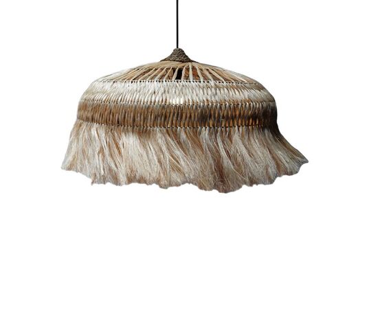 Φωτιστικό οροφής Garrie Inart abaca σε φυσικό χρώμα Φ80x50εκ - ΦΩΤΙΣΤΙΚΑ ΟΡΟΦΗΣ στο Milonadakis.gr