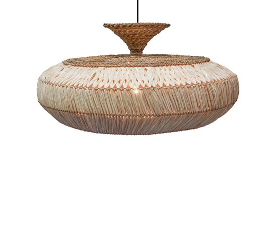 Φωτιστικό οροφής Lafrene Inart sisal σε φυσικό χρώμα Φ90x43εκ - ΦΩΤΙΣΤΙΚΑ ΟΡΟΦΗΣ στο Milonadakis.gr