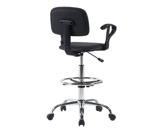 Καρέκλα ρεσεψιόν Icina Ι pakoworld pu σε μαύρη απόχρωση 58x54x102-123εκ - ΓΡΑΦΕΙΑ στο Milonadakis.gr