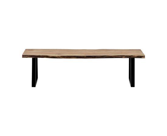 Παγκάκι Miles Slim pakoworld μασίφ ξύλο ακακίας σε φυσική απόχρωση με μαύρα μεταλλικά πόδια 160x40x45εκ - ΚΑΡΕΚΛΕΣ - ΠΟΛΥΘΡΟΝΕΣ ΕΣ. στο Milonadakis.gr