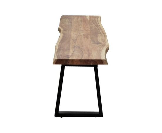 Παγκάκι Miles Slim pakoworld μασίφ ξύλο ακακίας σε φυσική απόχρωση με μαύρα μεταλλικά πόδια 160x40x45εκ - ΚΑΡΕΚΛΕΣ - ΠΟΛΥΘΡΟΝΕΣ ΕΣ. στο Milonadakis.gr