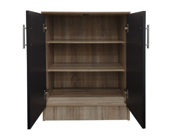 Παπουτσοθήκη-ντουλάπι Souken pakoworld 6 ζευγών σε sonoma-ανθρακί απόχρωση 60x40x80εκ - ΕΠΙΠΛΑ ΕΙΣΟΔΟΥ στο Milonadakis.gr