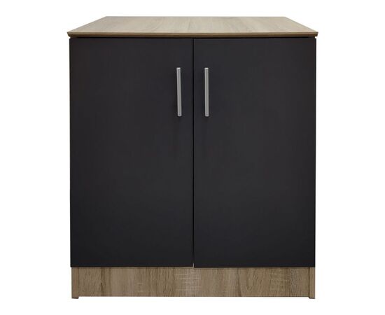 Παπουτσοθήκη-ντουλάπι Souken pakoworld 6 ζευγών σε sonoma-ανθρακί απόχρωση 60x40x80εκ - ΕΠΙΠΛΑ ΕΙΣΟΔΟΥ στο Milonadakis.gr