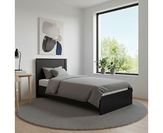 Κρεβάτι Athos pakoworld σε wenge απόχρωση 90x190εκ - ΚΡΕΒΑΤΙΑ στο Milonadakis.gr