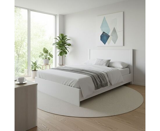 Κρεβάτι Athos pakoworld σε λευκή απόχρωση 140x200εκ - ΚΡΕΒΑΤΙΑ στο Milonadakis.gr