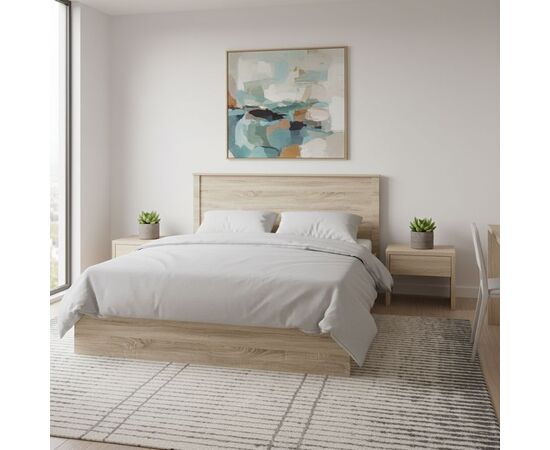 Κρεβάτι Athos pakoworld σε sonoma απόχρωση 160x200εκ - ΟΡΓΑΝΩΣΗ ΣΠΙΤΙΟΥ στο Milonadakis.gr