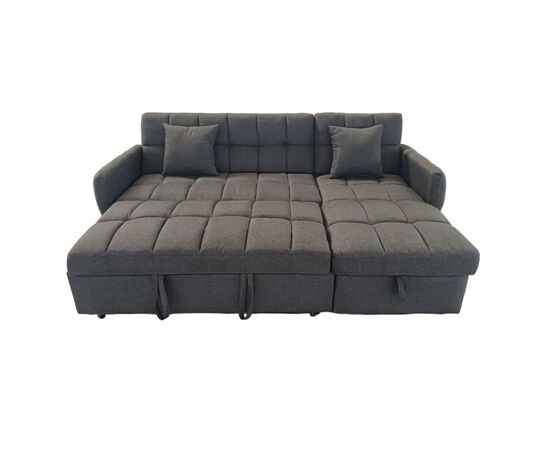 ΓΩΝΙΑΚΟΣ ΚΑΝΑΠΕΣ-ΚΡΕΒΑΤΙ ΑΝΑΣΤΡΕΨΙΜΟΣ NEZU HM3294.01 ΓΚΡΙ ΥΦΑΣΜΑ 213x145x83Υεκ. - ΚΑΝΑΠΕΔΕΣ-ΣΑΛΟΝΙΑ στο Milonadakis.gr