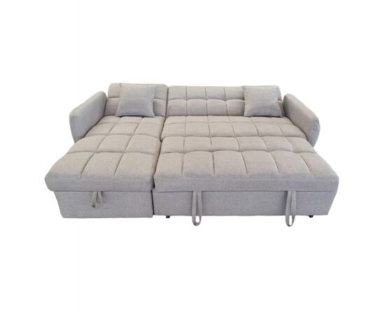 ΓΩΝΙΑΚΟΣ ΚΑΝΑΠΕΣ-ΚΡΕΒΑΤΙ ΑΝΑΣΤΡΕΨΙΜΟΣ NEZU HM3294.02 ΜΠΕΖ ΥΦΑΣΜΑ 213x145x83Υεκ. - ΚΑΝΑΠΕΔΕΣ-ΣΑΛΟΝΙΑ στο Milonadakis.gr