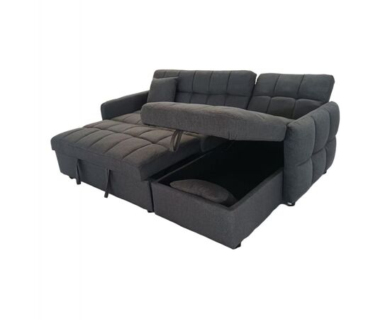 ΓΩΝΙΑΚΟΣ ΚΑΝΑΠΕΣ-ΚΡΕΒΑΤΙ ΑΝΑΣΤΡΕΨΙΜΟΣ NEZU HM3294.01 ΓΚΡΙ ΥΦΑΣΜΑ 213x145x83Υεκ. - ΚΑΝΑΠΕΔΕΣ-ΣΑΛΟΝΙΑ στο Milonadakis.gr