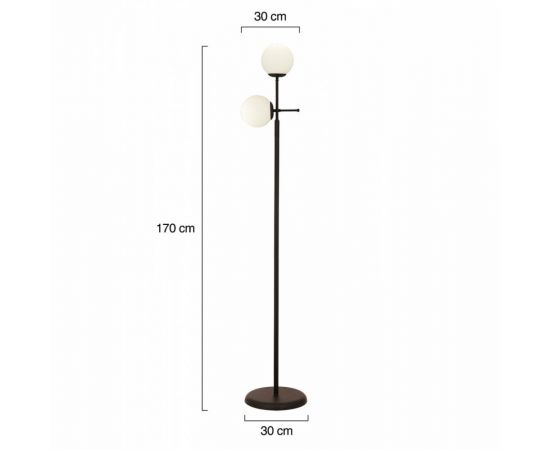 ΦΩΤΙΣΤΙΚΟ ΔΑΠΕΔΟΥ ΜΕΤΑΛΛΙΚΟ ΜΑΥΡΟ HM7431.01  30x170cm - ΦΩΤΙΣΤΙΚΑ ΔΑΠΕΔΟΥ στο Milonadakis.gr