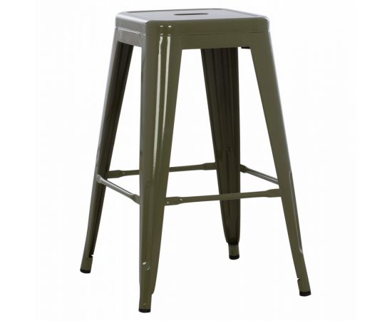 ΣΚΑΜΠΟ ΜΕΣΑΙΟΥ ΥΨΟΥΣ ΜΕΤΑΛΛΙΚΟ HM8573.03 MELITA ΣΕ DARK OLIVE GREEN 43x43x67Yεκ. - ΣΚΑΜΠΟ ΜΠΑΡ στο Milonadakis.gr
