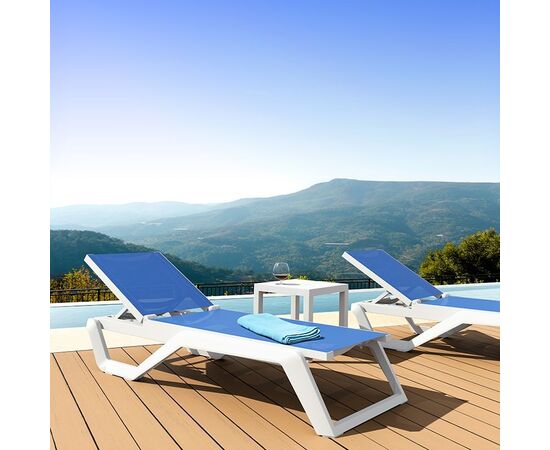 RIO PRO ΞΑΠΛΩΣΤΡΑ WHITE/BLUE ΠΟΛ/ΝΙΟΥ 190X70X33εκ. - ΞΑΠΛΩΣΤΡΕΣ στο Milonadakis.gr